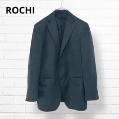 ROCHI✨テーラードジャケット A5 ダークグレー ストライプ ビジネス