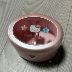 ハローキティ オルゴール箱付 陶器タイルレトロ手巻きオルゴール