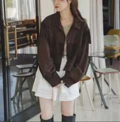 スウェードフリンジジャケット 新品未使用 Kastane ブラウン