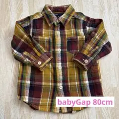 babyGap チェック柄長袖シャツ 80
