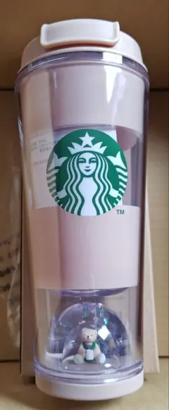 スタバ ジェラピケ スノードームタンブラー★モカベージュ★