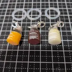 ドリンクボトル　めじるしアクセサリー（茶系） 3個セット