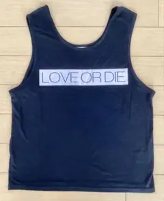 LOVE OR DIE タンクトップ ブラック フリー
