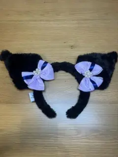 サンリオクロミKUROMIカチューシャ・紫リボン付き限定品