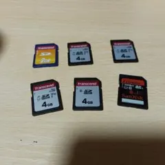 SDカード 2GB/4GB/8GB セット Transcend/SanDisk