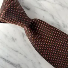 【新品】オレンジ×ブラウンマイクロ柄