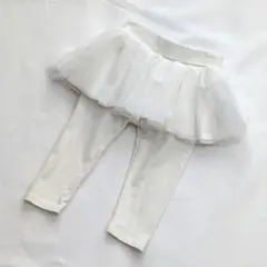 Baby GAP チュールスカート付きレギンス 80cm スパッツ ホワイトのサムネイル