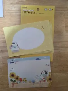 amifa ふわふわアニマル レターセット ペンギン