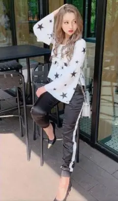 サイドライン カジュアルパンツ