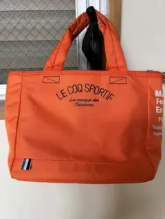 LE COQ SPORTIF オレンジトートバッグ