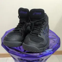 ASICS DUNKSHOT バスケットシューズ 22.5cm 黒/紫