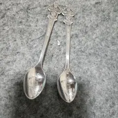 アンティーク銀製　シルバー　スプーン　Silver Angel Spoon 2本 アンティーク銀製 シルバー スプーン Silver Angel Spoon 2本 - メルカリ