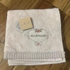 JILL STUART 刺繍入りハンカチ ピンク