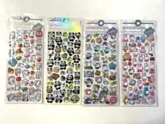 【4点セット】ボンボンドロップ風 立体 3Dシール コアラ パンダ 動物