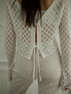rosary moon 2way Crochet Knit Topのサムネイル