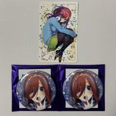 五等分の花嫁 三玖 GO TO AKIBA Anisugar缶バッジ 2点セット