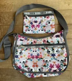 美品 LeSportsac レスポートサック花柄 ショルダーバッグ ポーチ付きのサムネイル