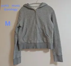 earth music＆ecology　 グレー フード付き　パーカー　Мサイズ