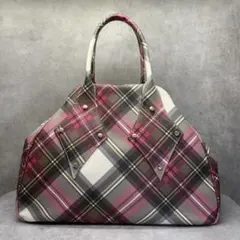 Vivienne Westwood チェック ヤスミン ボストンバッグ オーブ