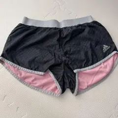 adidas ショートパンツ グレー/ピンクリバーシブル