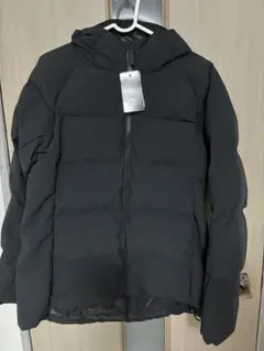 アルペンで購入　黒のダウンジャケット フード付き　L 新品タグ付き