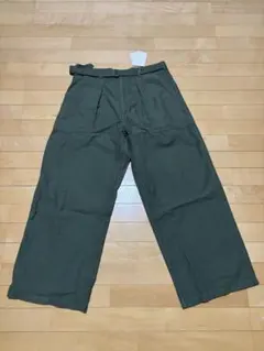 【新品】JOURNAL STANDARD コットンリネンパンツ カーキ Lのサムネイル