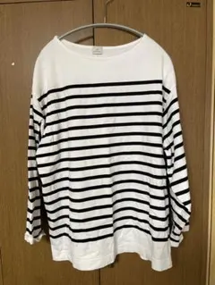 GREEN LABEL RELAXING ストライプ長袖Tシャツ