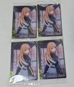 紫雲清夏 学マス ウエハース3 4枚セット