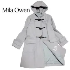 M*u様 ミラオーウェン　 レディース　ロングダッフルコート　グレー　羊毛　ラム