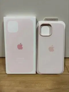 ピンク　Apple iPhone15用　シリコンケース MagSafe