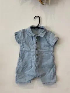 テータテート　デニムショートオーバーオール
