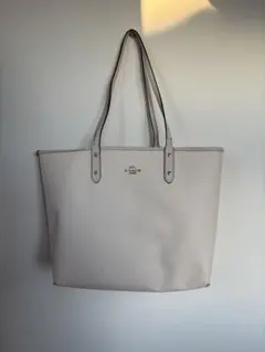 COACH トートバッグ ベージュ ロゴ入り