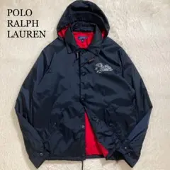 美品 ポロラルフローレン コーチジャケット フード取り外し可能 ロゴ 裏起毛 2025年最新】polo コーチジャケットの人気アイテム - メルカリ