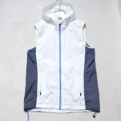NIKE ナイロンベスト フード付き 90s アノラックノースリーブタンク 