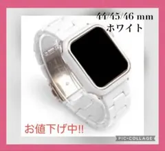 Apple Watch アップルウォッチベルト ホワイト 44/45/46mm