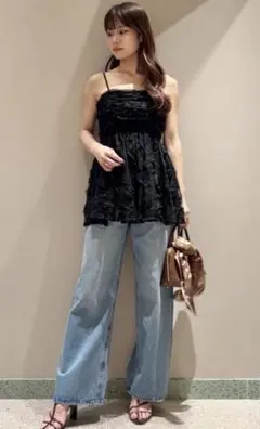 SNIDELチュール刺繍ベアペプラムトップス SNIDEL -ショップニュース：秋田オーパ-