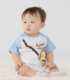 Curious George おさるのジョージ　ロンパース　ベビー 70 半袖