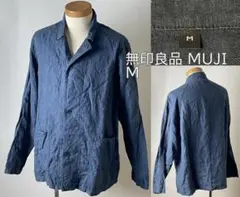 並品★定価4,990円 無印良品 フレンチ リネン 洗いざらし シャツジャケット