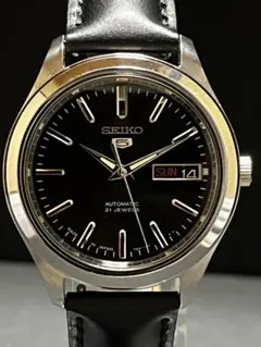 ☆奇跡的1本！SEIKO セイコーファイブ 自動巻き 黒文字盤自動巻メンズ 