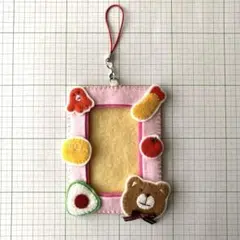 フェルト トレカケース ピンク