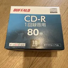 BUFFALO CD-R 1回録音用 80分 10枚パック