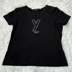 YUKITORII ユキトリイインターナショナル　Tシャツ　スパンコールロゴ42