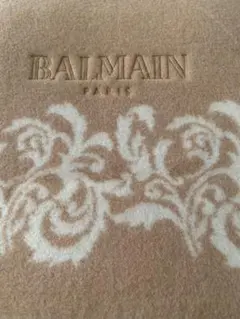 BALMAIN ベージュ花柄ブランケット
