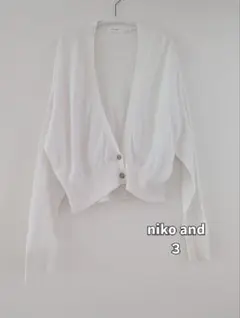 niko and... カーディガン ホワイト サイズ3のサムネイル