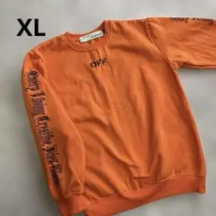 週末限定価格❗️美品　メンズプルオーバー　MAIN LABEL オレンジXL