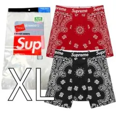 Supreme Hanes ボクサーブリーフ XL / 2枚セット - メルカリ