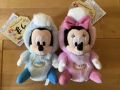♪タグ付き♪ミッキー ミニー ぬいぐるみバッジ　2026年　干支午年　馬