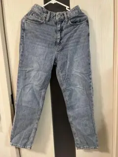 ストレートデニム ウエストゴム ブルーのサムネイル