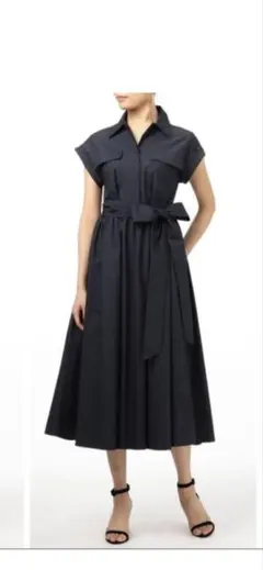 ZARA タイディテールポプリンワンピース ZW COLLECTION XS | Mercari