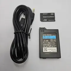 PSP 3000 バッテリー USBケーブルメモリースティック1GB PSE